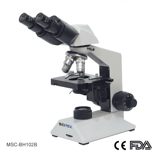 Biological Microscope with Double Layers Mechanical Stage