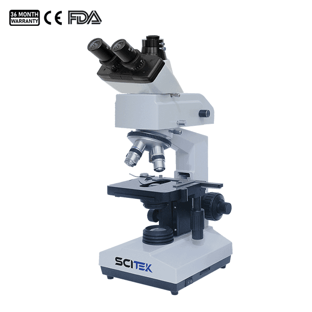 Fluorescence Microscope, Sliding Trinocular Head