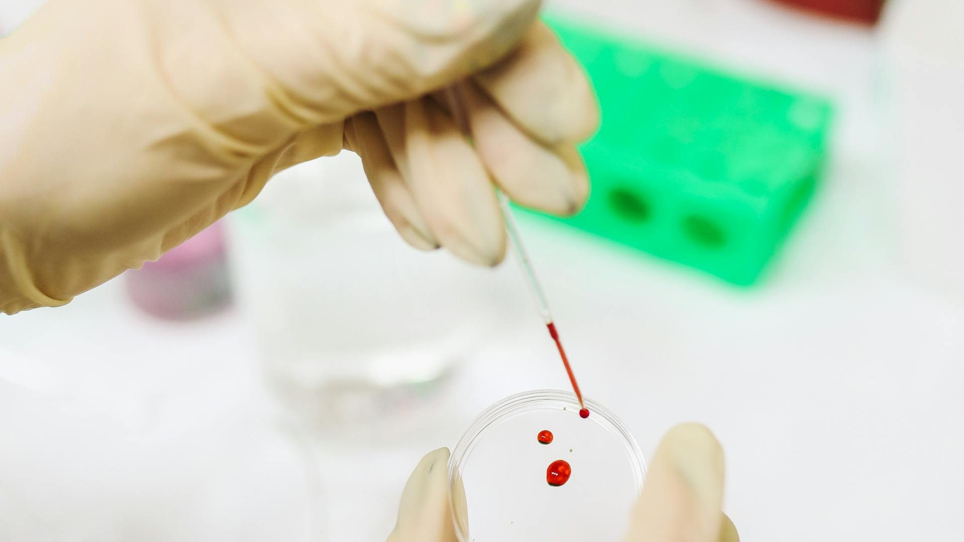 Scientist working with precision instruments in laboratory